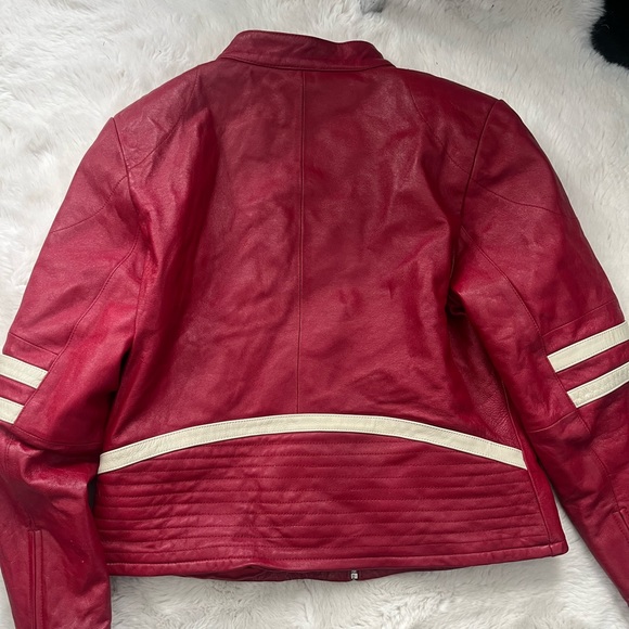 Vintage Wilson’s Leather Moto bomber jacket - Picture 2 of 3